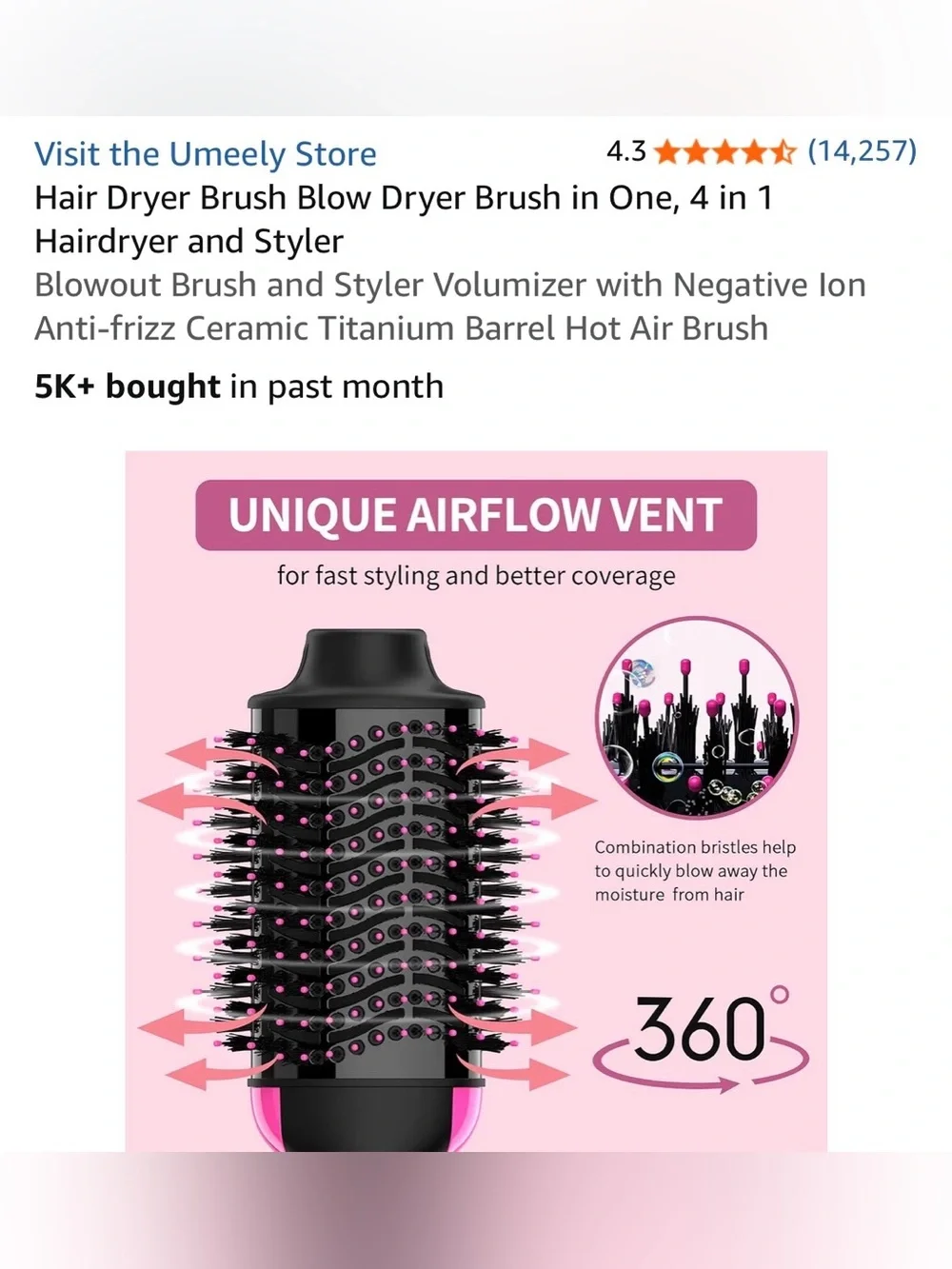 Umeely hair dryer